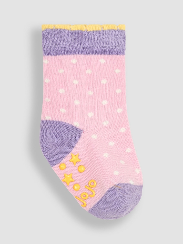 Flieder/Zitrone - Jojo Maman Bébé 3er-Pack Socken mit Früchten - Bild 4 von 4 Flieder/Zitrone - Jojo Maman Bébé 3er-Pack Socken mit Früchten - Bild 4 von 4