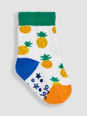 Pack de 3 pares de calcetines con diseño de frutas de Jojo Maman Bébé - Imagen 4 de 4