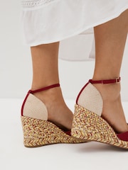 Red Forever Comfort® Closed Toe High Wedges - Image 2 of 9