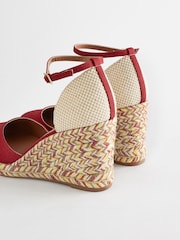 Red Forever Comfort® Closed Toe High Wedges - Image 5 of 9