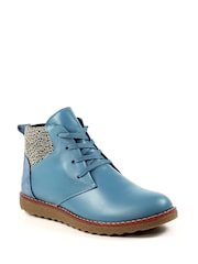 Lunar Mid Blue Malta Leather Boots - Image 2 of 9