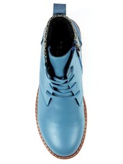 Lunar Mid Blue Malta Leather Boots - Image 7 of 9