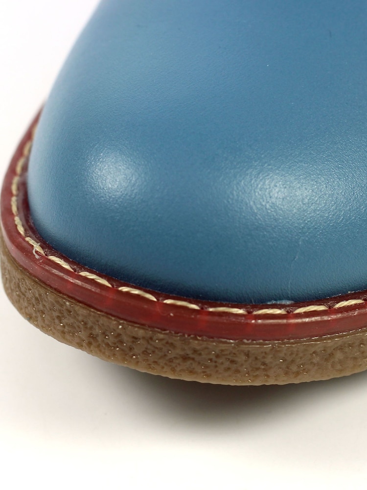 Lunar Mid Blue Malta Leather Boots - Image 9 of 9