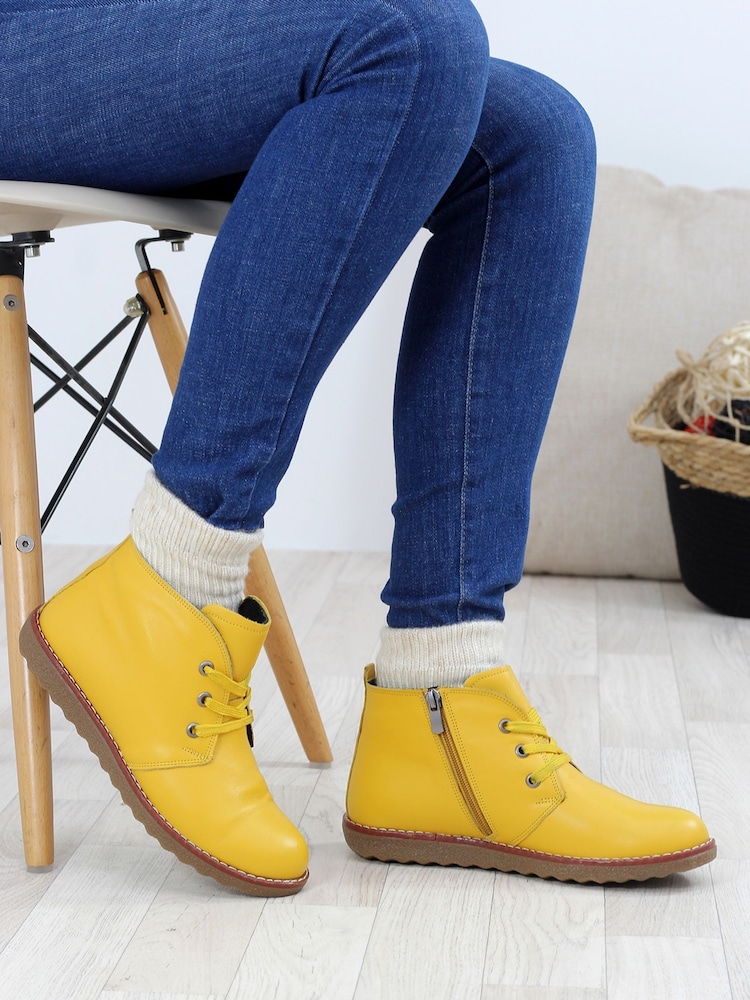 Lunar bottines jaunes Claire - Image 8 of 8