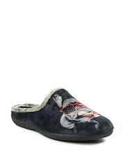Lazy Dogz Alf Grey Slippers - Image 1 of 5