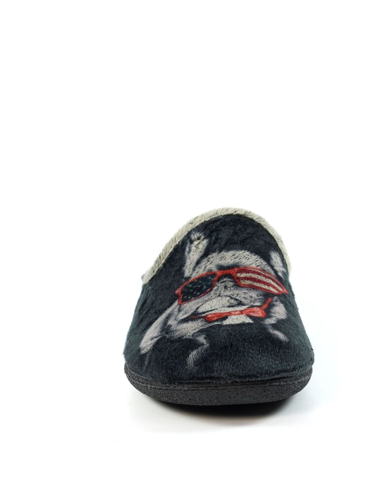Lazy Dogz Alf Grey Slippers - Image 2 of 5