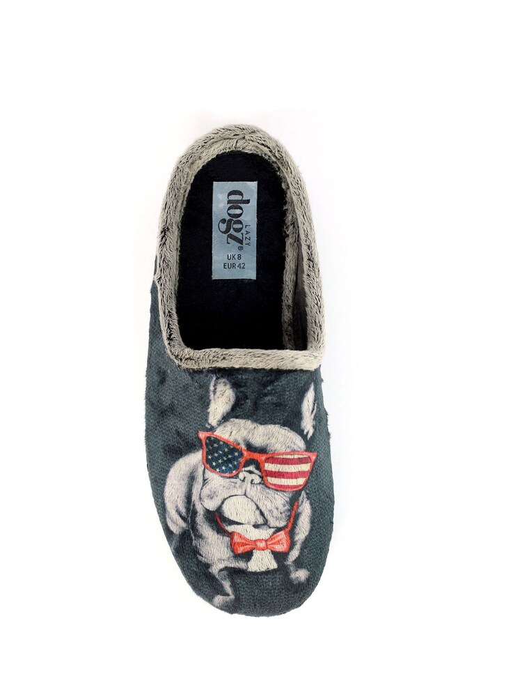 Lazy Dogz Alf Grey Slippers - Image 5 of 5