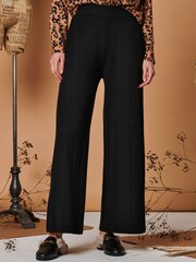 Pantalon évasé en maille Jolie Moi ligne verticale - Image 1 of 5