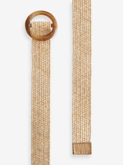 Natural Skinny Raffia Belt - Image 4 of 4