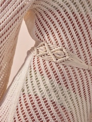 Natural Shell Detail Macrame Regular Belt - Image 5 of 7