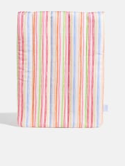 Skinnydip Pink Colourful Stripe Quilted Laptop Bow Sleeve 14" Bag - Image 2 of 5