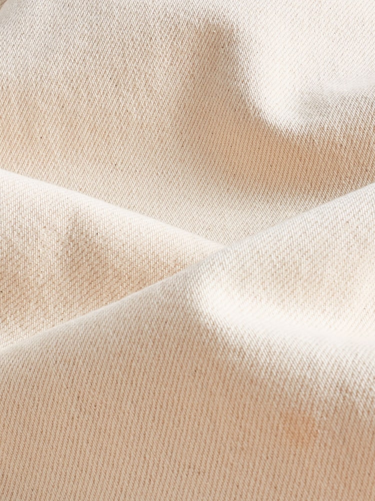 Cream 100% Cotton Wide Leg Jeans - Image 5 of 5