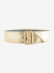 Gold Wide Leather Belt - Image 3 of 4