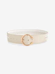Bone Plait Detail Wide Belt - Image 4 of 5