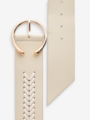 Bone Plait Detail Wide Belt - Image 5 of 5