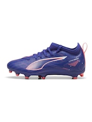 Puma Purple Kids Ultra 5 Match Firm Ground Football Boots - Image 2 of 5