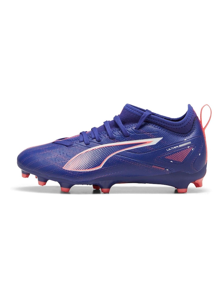 Puma Purple Kids Ultra 5 Match Firm Ground Football Boots - Image 2 of 5