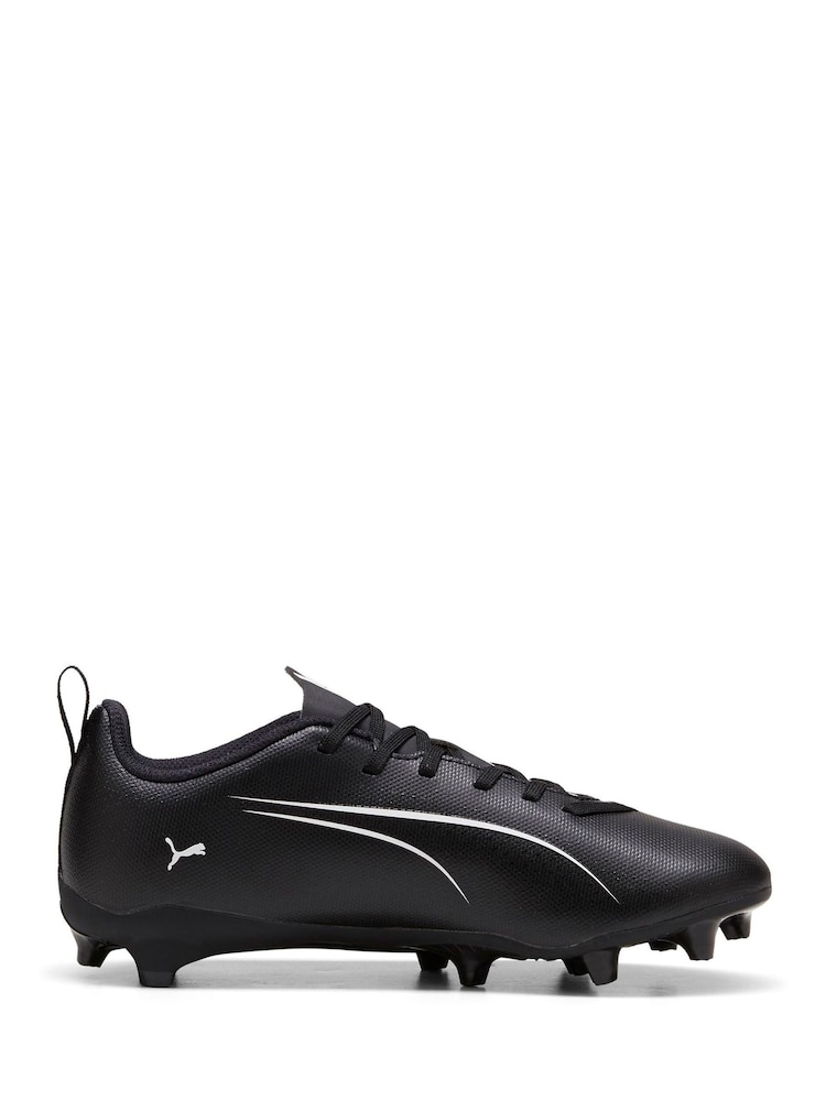 Puma Dark Black Boys ULTRA 5 PLAY FG/AG Football Boots - Image 1 of 4