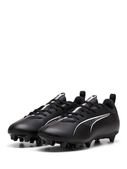 Puma Dark Black Boys ULTRA 5 PLAY FG/AG Football Boots - Image 2 of 4
