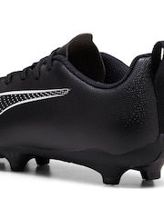 Puma Dark Black Boys ULTRA 5 PLAY FG/AG Football Boots - Image 3 of 4