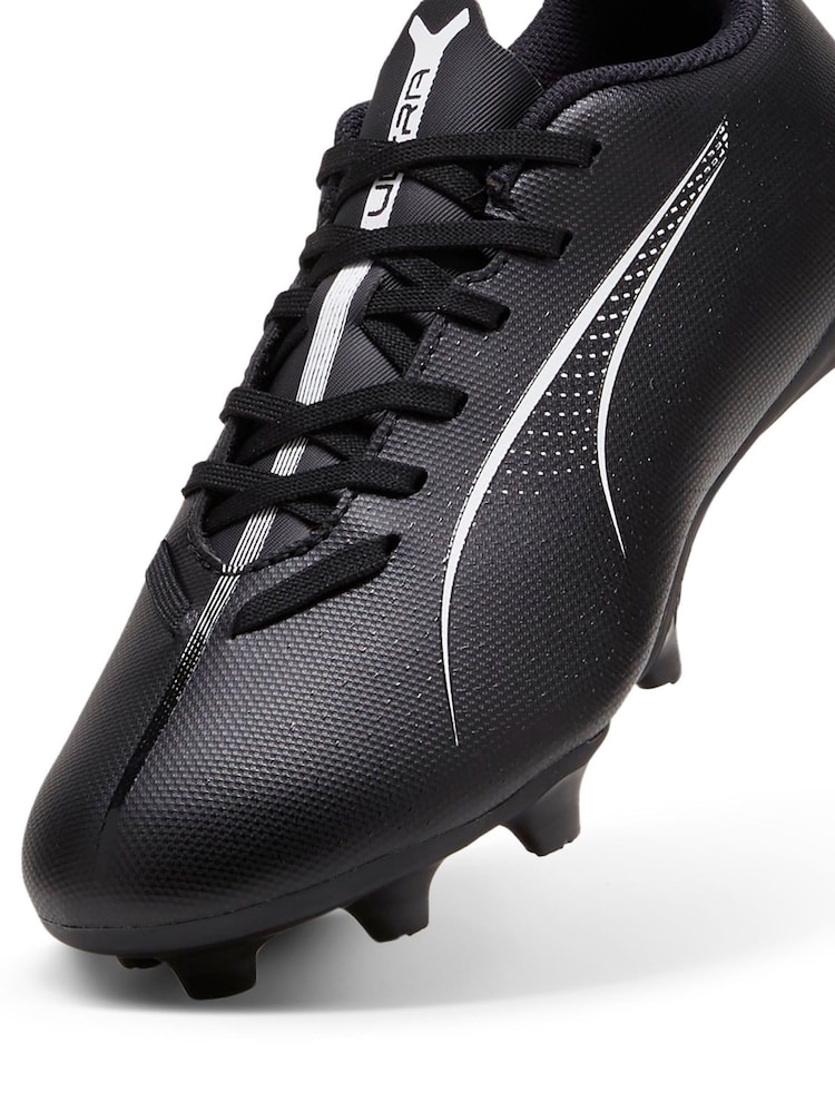 Puma Dark Black Boys ULTRA 5 PLAY FG/AG Football Boots - Image 4 of 4
