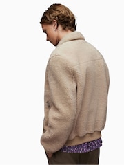 AllSaints Natural Charlie Shearling Jacket - Image 2 of 9