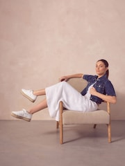 White Forever Comfort® Espadrilles Flatform Weave Trainers - Image 2 of 10