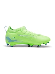 Puma Green Kids Ultra 5 Match Firm Ground Football Boots - Image 1 of 6