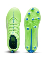 Puma Green Kids Ultra 5 Match Firm Ground Football Boots - Image 4 of 6