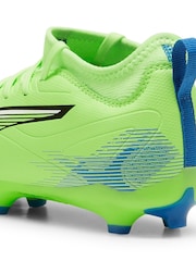 Puma Green Kids Ultra 5 Match Firm Ground Football Boots - Image 5 of 6