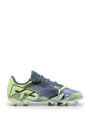 Puma Green/Blue Boys FUTURE 7 PLAY FG/AG Football Boots - Image 1 of 6