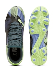 Puma Green/Blue Boys FUTURE 7 PLAY FG/AG Football Boots - Image 4 of 6