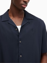 AllSaints Blue Grey Venice Shirt - Image 2 of 6