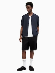 AllSaints Blue Grey Venice Shirt - Image 3 of 6