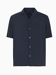 AllSaints Blue Grey Venice Shirt - Image 6 of 6