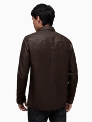 AllSaints Brown Ivan Jacket - Image 2 of 7