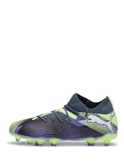 Puma Grey Boys FUTURE 7 MATCH FG/AG Football Boots - Image 2 of 6