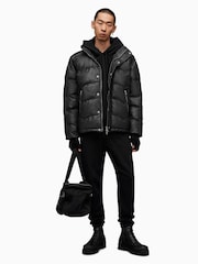 AllSaints Black Altair Puffer Jacket - Image 3 of 9