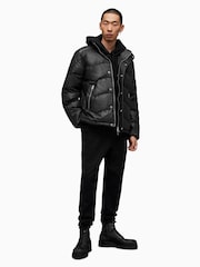 AllSaints Black Altair Puffer Jacket - Image 4 of 9