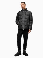 AllSaints Black Altair Puffer Jacket - Image 5 of 9