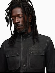 AllSaints Black Forter Jacket - Image 7 of 9