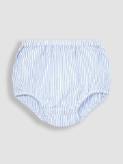 JoJo Maman Bébé Blue Sailboat Embroidered Smocked Dress - Image 5 of 5