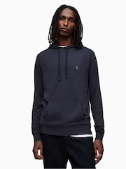 AllSaints Blue 100% Cotton Brace Hoodie - Image 1 of 5