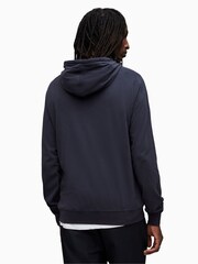 AllSaints Blue 100% Cotton Brace Hoodie - Image 2 of 5