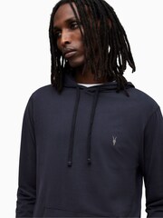 AllSaints Blue 100% Cotton Brace Hoodie - Image 4 of 5