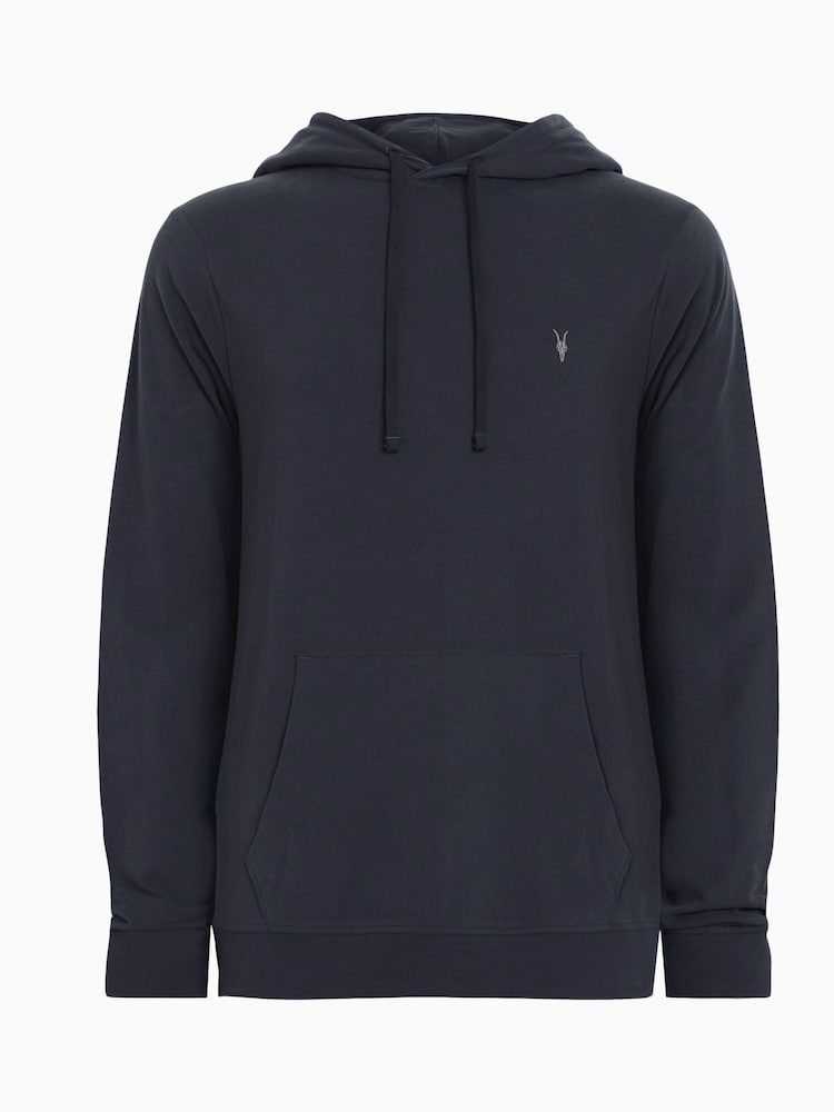 AllSaints Blue 100% Cotton Brace Hoodie - Image 5 of 5