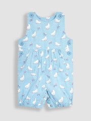 JoJo Maman Bébé Blue Duck Dungarees - Image 1 of 3