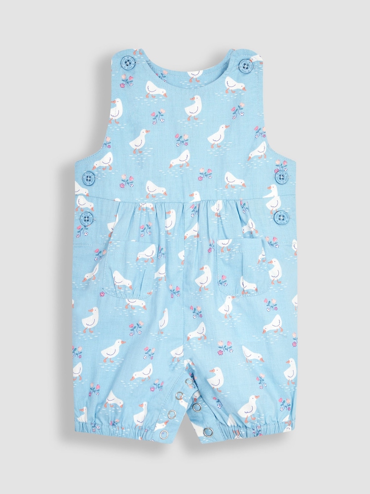 JoJo Maman Bébé Blue Duck Dungarees - Image 1 of 3
