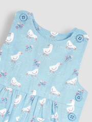JoJo Maman Bébé Blue Duck Dungarees - Image 3 of 3