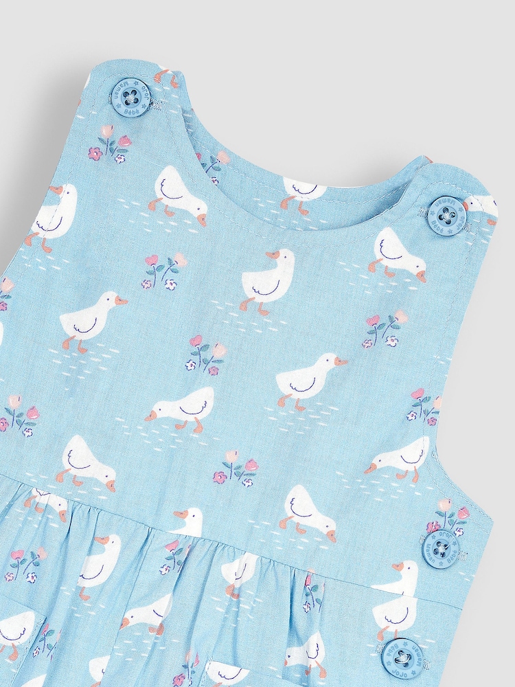 JoJo Maman Bébé Blue Duck Dungarees - Image 3 of 3